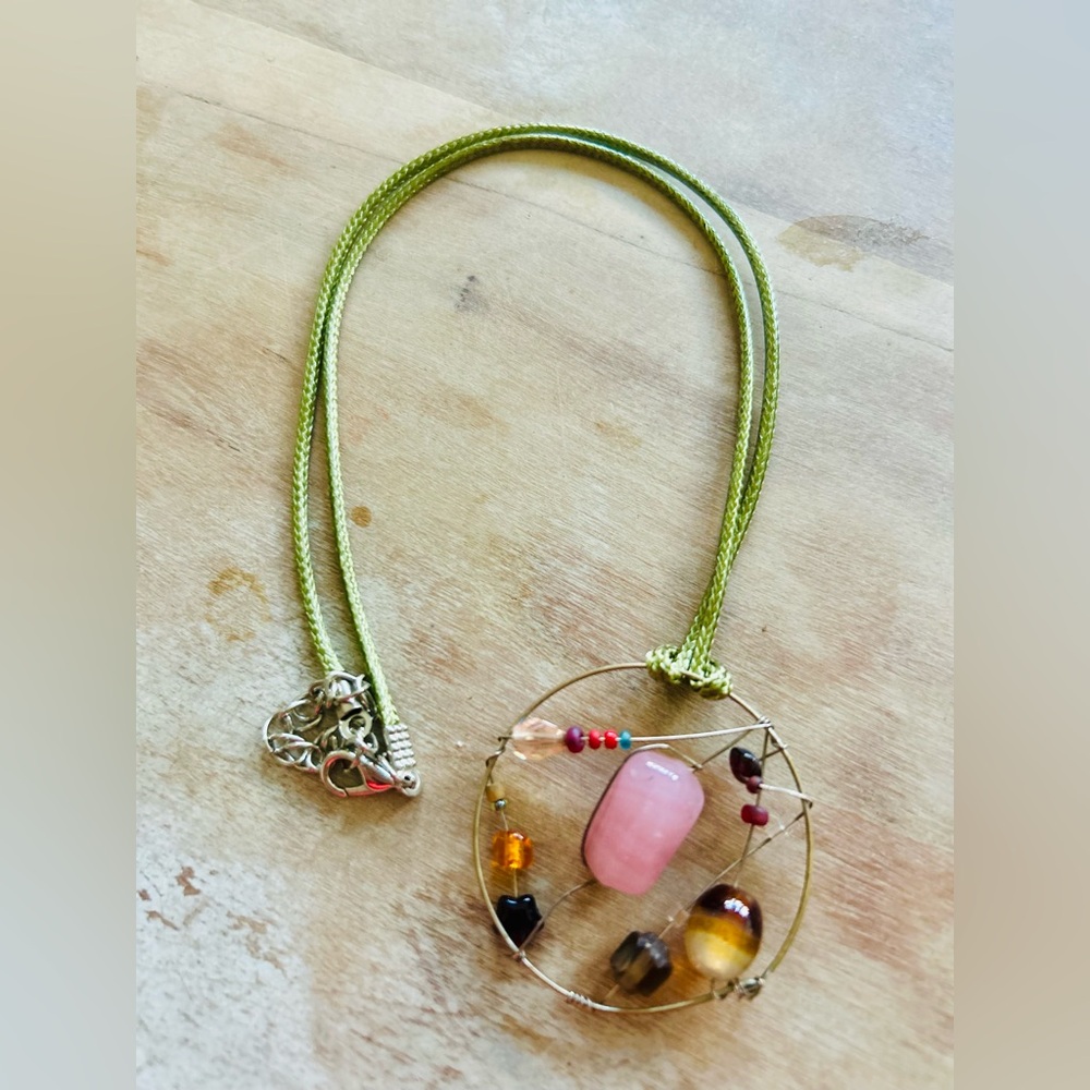 Dreamcatcher Pendant Necklace on sterling silver